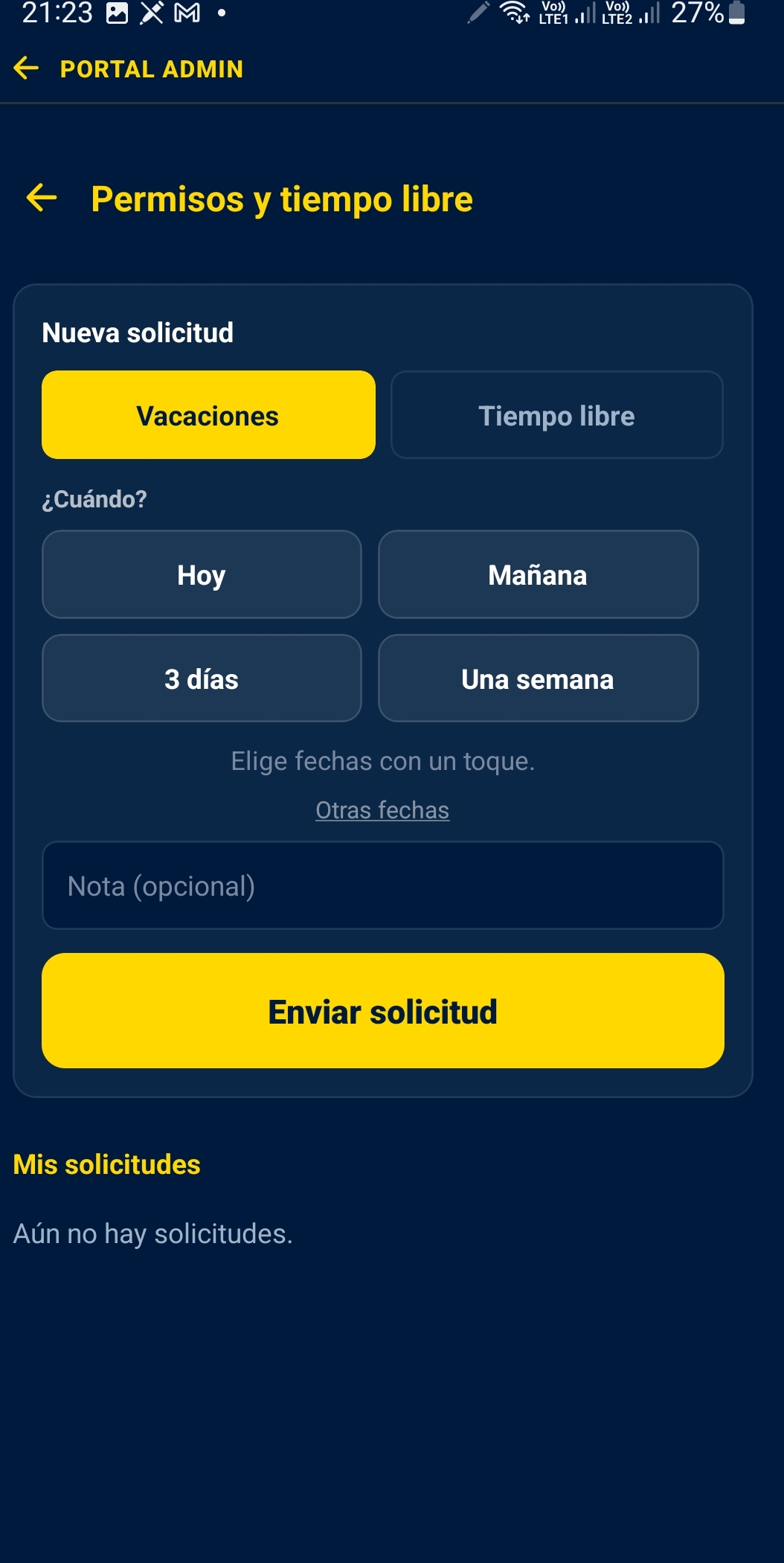 Leave request